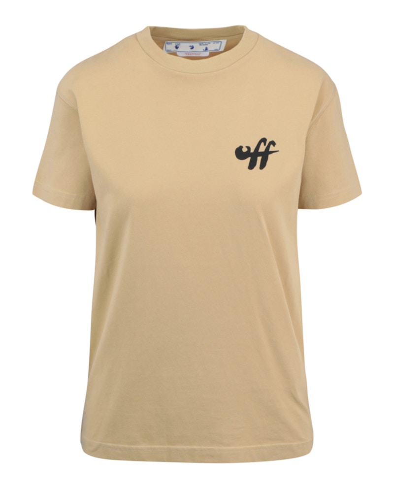 Pre-owned Off-white Women's Offwhite Zebra Arrow Short Sleeve T-shirt In Black